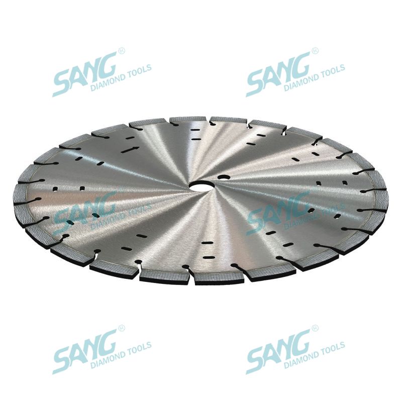 350 mm 14 hüvelykes lézerhegesztett Arix Diamond tömbött szegmentált gyémánt fűrészpenge a betonvágáshoz